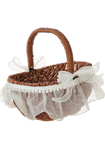 El Dokuma Çiçek Sepeti Çok Amaçlı Sepeti Toplama Kamp Için (Yurt Dışından) fiyatları