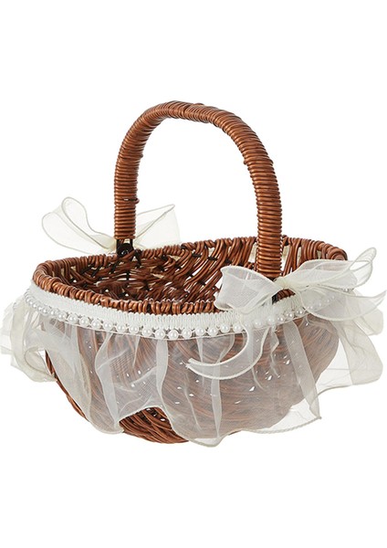 El Dokuma Çiçek Sepeti Çok Amaçlı Sepeti Toplama Kamp Için (Yurt Dışından) modelleri