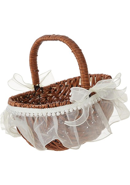 El Dokuma Çiçek Sepeti Çok Amaçlı Sepeti Toplama Kamp Için (Yurt Dışından) fırsatları