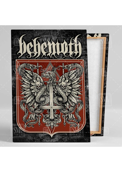 Behemoth Metal Müzik Grubu Albüm Rock Müzik Dikey Kanvas Tablo