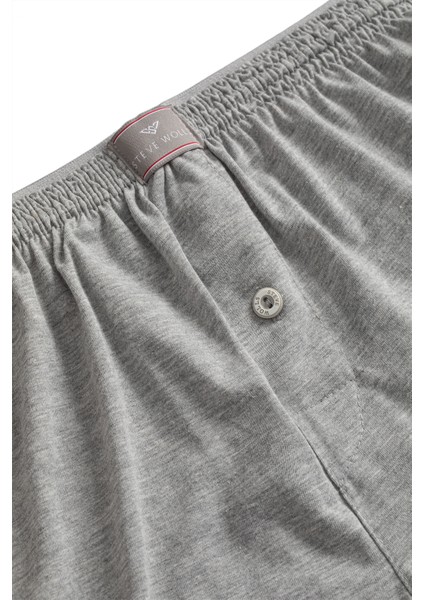 Erkek Gri 3’Lü Penye Boxer - 23702 fırsatları