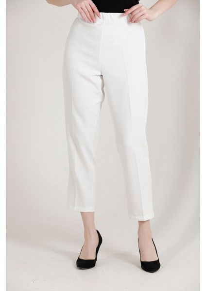 Kadın Büyük Beden Havuç Paça Likralı Dokuma Pantolon 1004