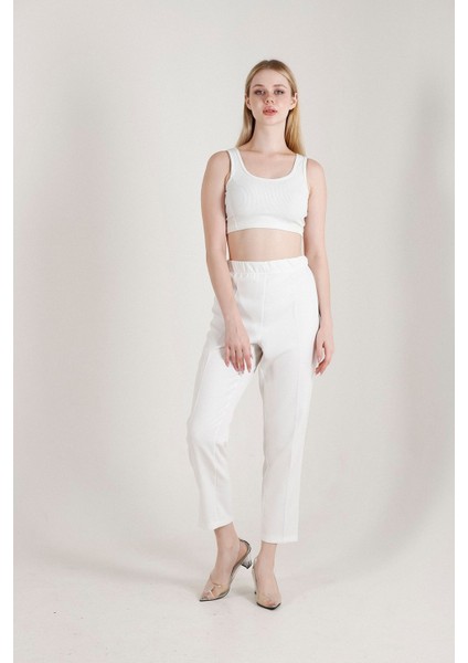 Kadın Büyük Beden Havuç Paça Likralı Dokuma Pantolon 1004 fiyatları