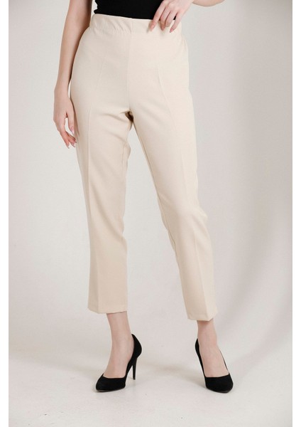 Kadın Büyük Beden Havuç Paça Likralı Dokuma Pantolon 1004 fırsatları