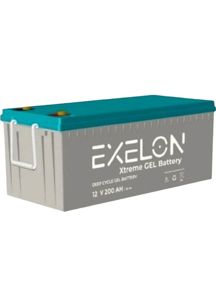 Exelon 12 Volt 200 Amper Jel Akü Derin Döngü Deep Cycle