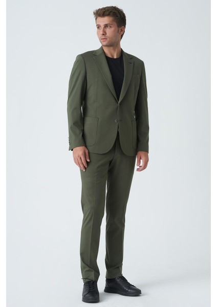 Bradford T2437 Slim Fit 6 Drop Takım Elbise Yeşil modelleri