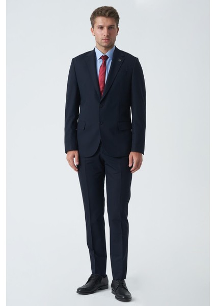 Carlisle T2455 Slim Fit 6 Drop Düz Takım Elbise Laci