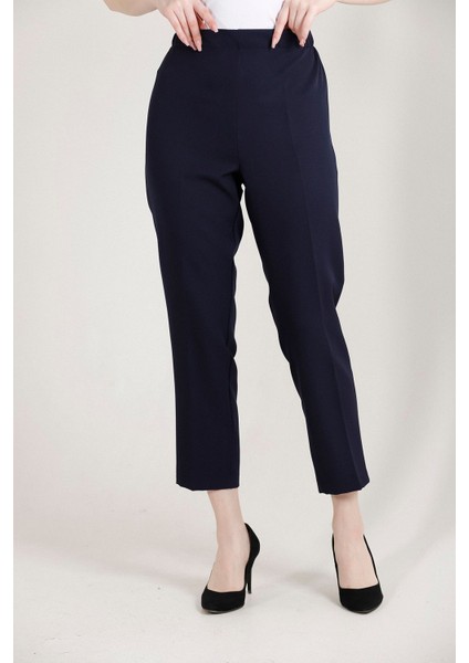 Kadın Büyük Beden Havuç Paça Likralı Dokuma Pantolon 1004