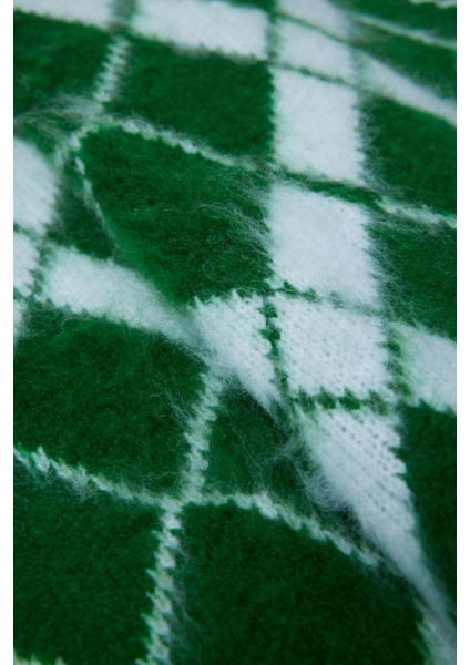 Summer Winter Club Kadın V Yaka Fitilli Kenarlı Kolsuz Baklava Desen % 100 Ipek Şardonlu 2 Renk Süveter fiyatları