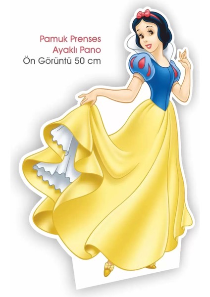 Pamuk prenses ayaklı pano , tek parça 50 cm doğum günü parti malzemesi