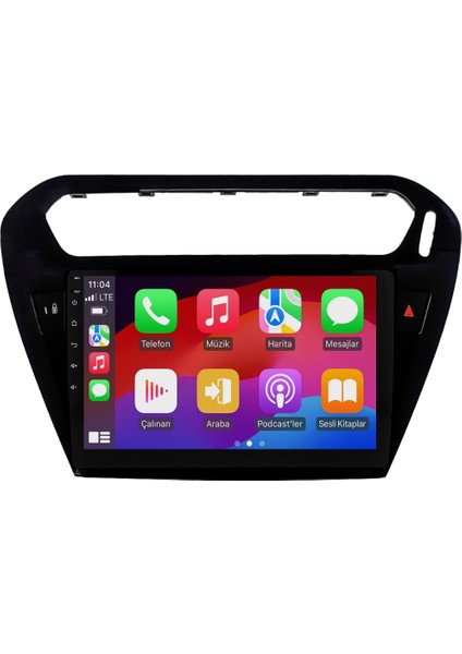 Citroen C-Elysee (2012-2024) Android 14 Multimedya Carplay 10 Inch 4 GB Ram / 64 GB Hafıza Crv-4425Xr