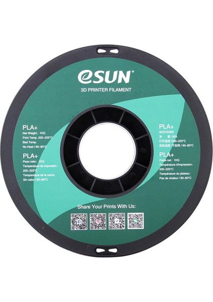 Urhanshop Esun Siyah Pla+ Filament 1,75MM 1 kg