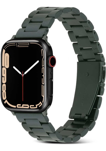 Apple Watch Uyumlu 38-40-41MM Paslanmaz Çelik Klipsli Metal Kordon KRD04-