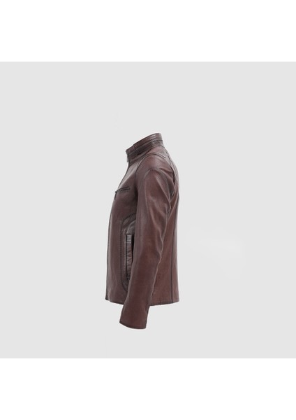 Erkek Deri Mont Fındık Renk Yüksek Kalite Jumbo Deri Şık Tasarım S fiyatları