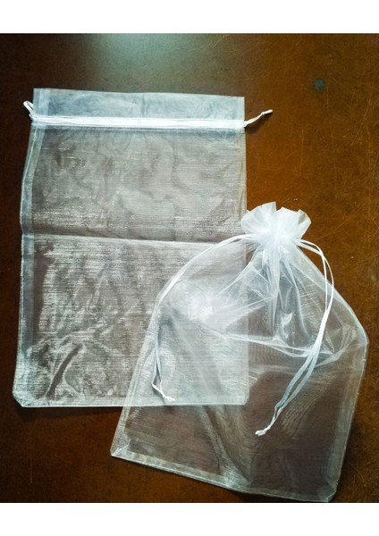 10 Adet (20 X 30 Cm) Tül Kese El Havlusu,Yazma,Terlik, Iç Çamaşır, Çorap Için Tül Kese Bohça