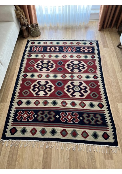 139 x 188 cm Akrep Motifli El Dokuma Antik Anadolu Kilimi Ender Dekoratif Kilim