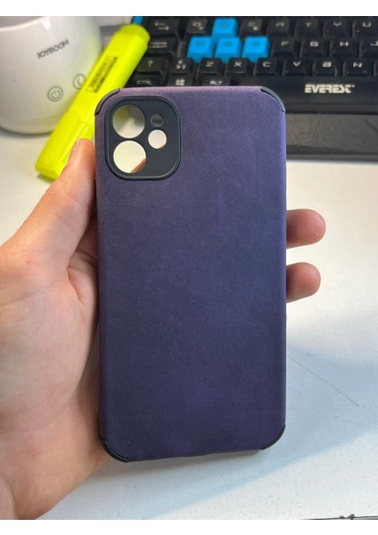 iPhone 13 Pro Köşe Korumalı Antik Deri Telefon Kılıfı