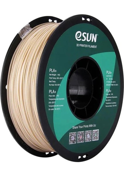 Urhanshop Esun Kemik Beyazı Pla+ Filament 1.75MM 1 kg Plus