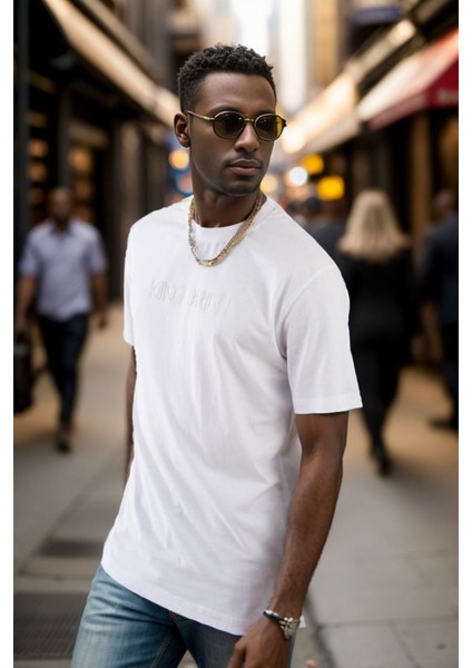 Erkek Enjeksiyon Baskılı Regular Fit Penye Tişört 1002 fiyatları