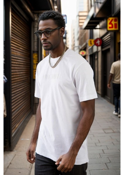 Erkek Enjeksiyon Baskılı Regular Fit Penye Tişört 1002 indirimleri