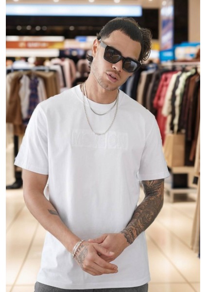 Erkek Enjeksiyon Baskılı Regular Fit Penye Tişört 1002
