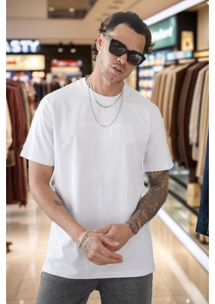 Erkek Enjeksiyon Baskılı Regular Fit Penye Tişört 1002 modelleri