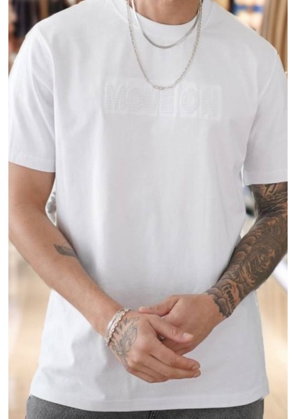Erkek Enjeksiyon Baskılı Regular Fit Penye Tişört 1002 indirimleri