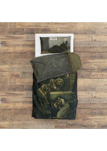 Patates Yiyenler & Whistler'ın Annesi Çift Taraflı Nevresim Takımı - 200 cm x 220 cm