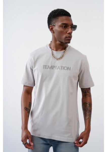 Erkek Enjeksiyon Baskılı Regular Fit Penye Tişört 1002 modelleri