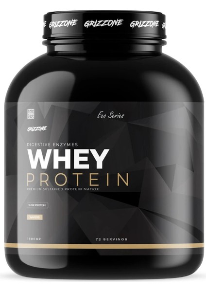 Grızzone 1800 Gr Wpc70 Whey Proteın 72 Servıs ( Gofret )