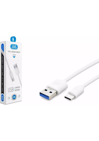 CL36 Type-C 1 Metre 3.1A Hızlı Şarj Kablosu