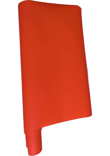 Mat Kırmızı Renk Dayanıklı Araç Motor Mobilya Kaplama Folyosu 126CM x 50CM