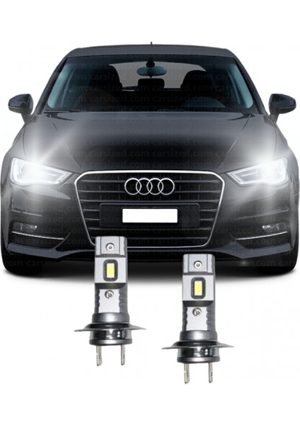 Audı A3 (2012-2016) LED Kısa Far Ampulü H7 Mini LED 2'li Set