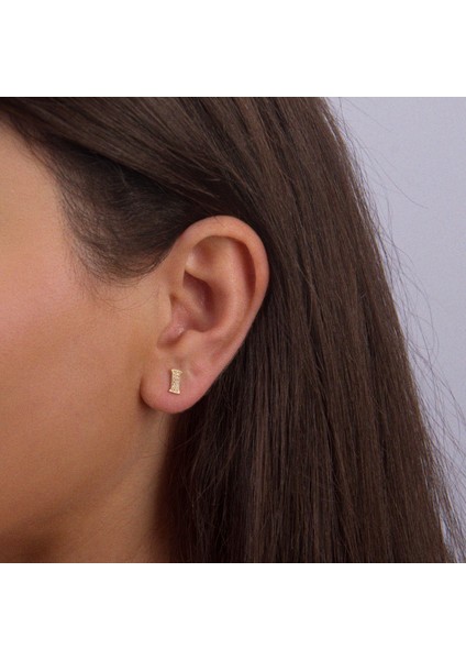 14 Ayar Altın Taşlı I Harf Küpe 0,46 gr fiyatları