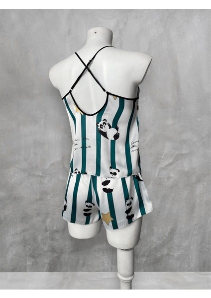 Panda Baskılı Şortlu Takım modelleri