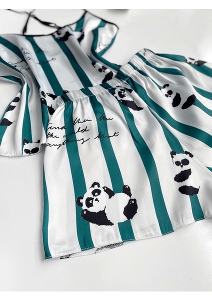 Panda Baskılı Şortlu Takım indirimleri