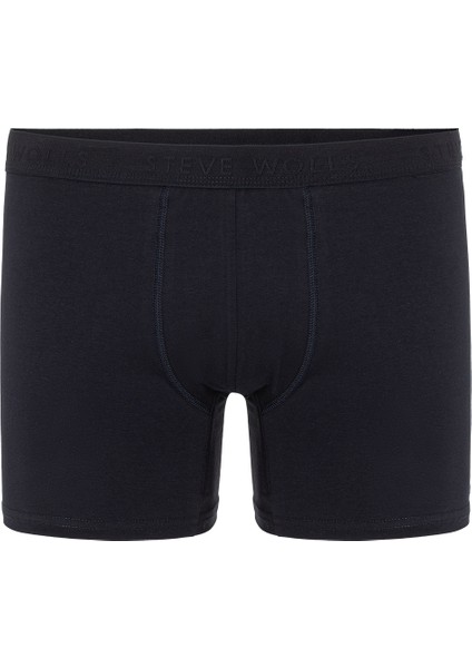 Erkek Lacivert 6’lı Likralı Boxer - 24102