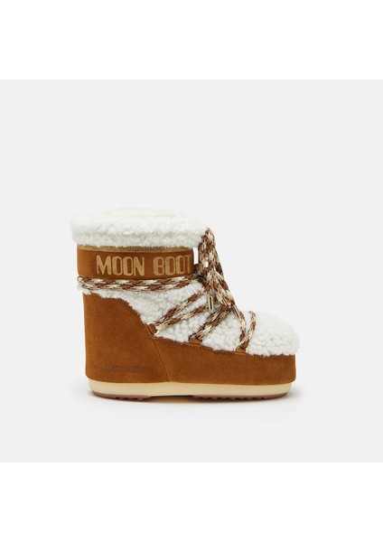 Kadın 80D1409580-MA03 Moon Boot Icon Low Shearling Whisky/off White