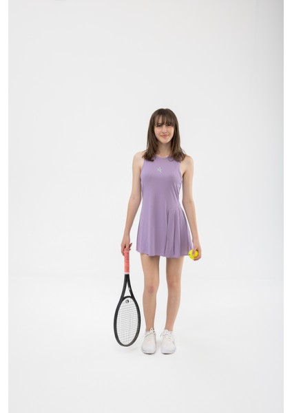 ED202301-10 Sonia Dry-touch Kadın Tenis Elbisesi Kız Çocuk Lila (Tenis, Golf, Pickleball, Dans) modelleri