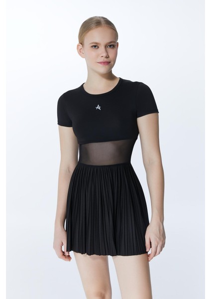 Ed 2374-01 Miami Spor Elbise Siyah (Tenis, Golf, Pickleball, Dans) fiyatları