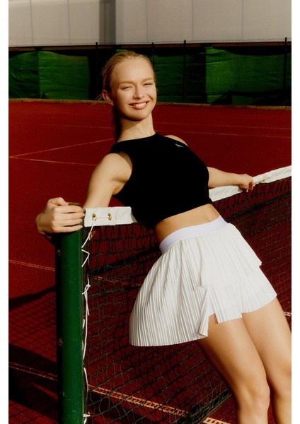 ED 2303-01 Ada Dry-touch Spor Etek Şortlu Beyaz (Tenis, Golf, Pickleball, Dans) fırsatları