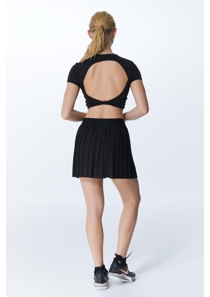 ED 2303-03 Ada Dry-touch Spor Etek Şortlu Siyah (Tenis, Golf, Pickleball, Dans) fiyatları