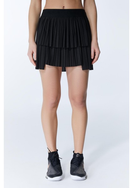 ED 2303-03 Ada Dry-touch Spor Etek Şortlu Siyah (Tenis, Golf, Pickleball, Dans) modelleri