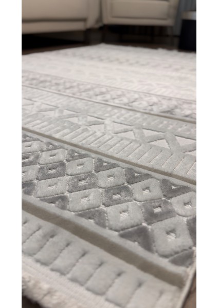 Iskandinav Halı Krem Modern Salon Halısı Koridor Halısı Yolluk Kesme Halı Oturma Odası Saçaklı Halı fırsatları