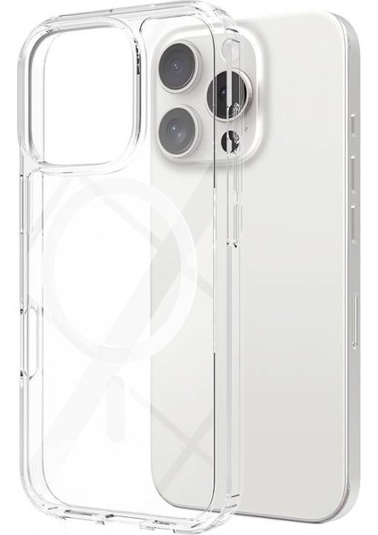 Apple iPhone 16 Pro Max Kılıf Magsafe Şarj Özellikli Şeffaf Sert Pc Zore Embos Kapak fiyatları