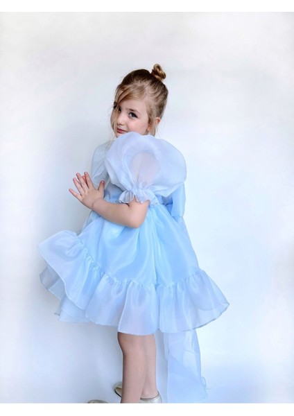 Puffy Şifon Kız Çocuk Parti Elbisesi fırsatları