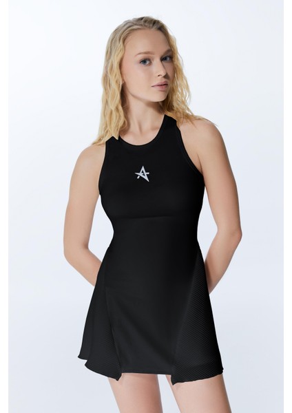 Ed 2347-02 Beyonce Spor Elbise Siyah (Tenis, Golf, Pickleball, Dans)