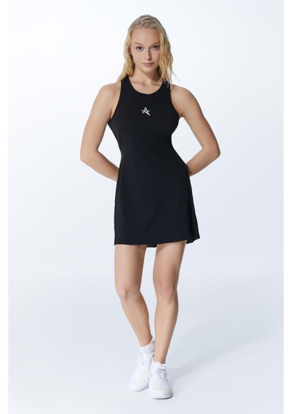 Ed 2364-02 Osaka Spor Elbise Siyah (Tenis, Golf, Pickleball, Dans) modelleri