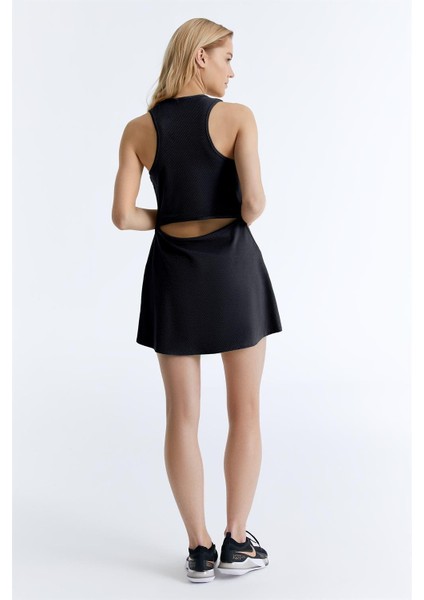 ED202301-06 Sonia Dry-touch Kadın Tenis Elbisesi Siyah ( Golf , Padel , Dans ) modelleri