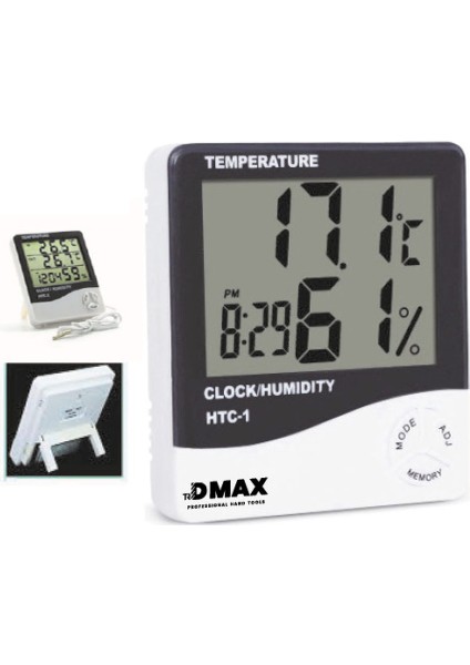 Dijital Termometre Isı ve Nem Ölçer DMX463